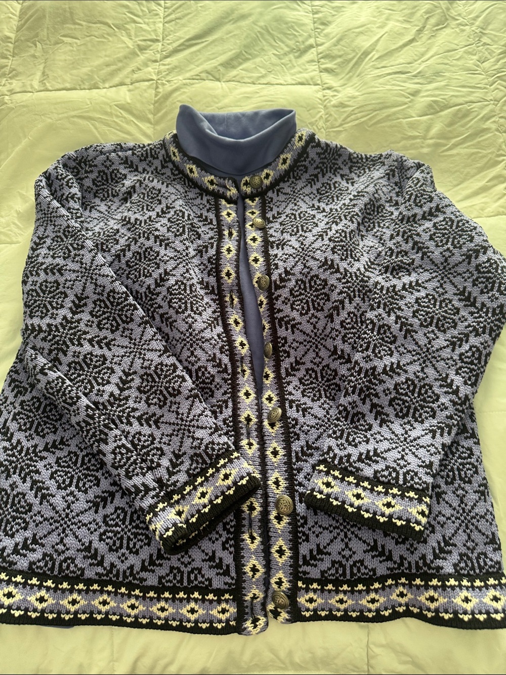 L.L.Bean Nordic Heavyweight Cotton Sweater & Coordinating Turtleneck